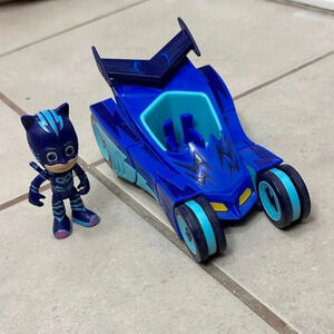 PJ Masks Catboy Cat-Car Vehicle & Figure [with Cat Boy] Blue Toy